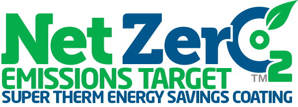 Net Zero Emissions Target Super Therm Energy Savings Coating logo