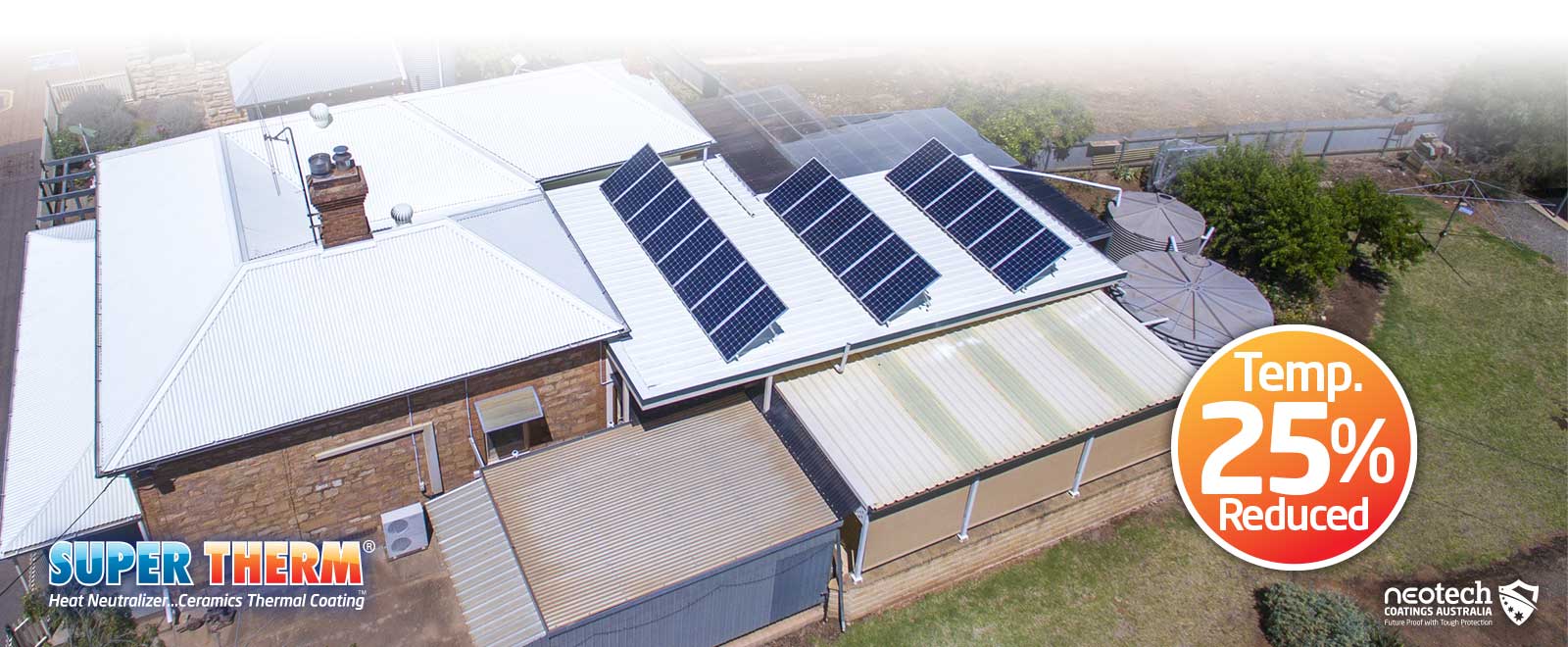 Booleroo Centre South Australia Cool Roof Energy Savings Ceramic Coating NEOtech Coatings - Super Therm