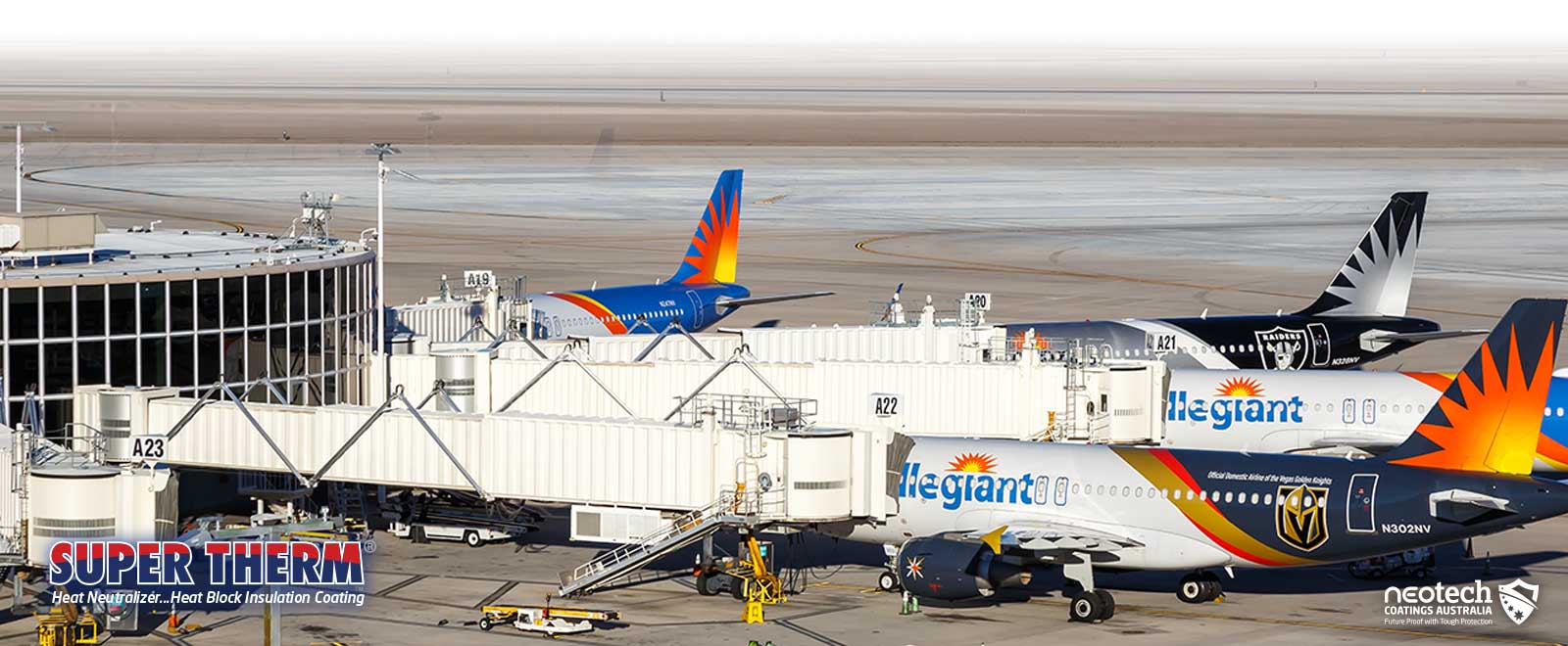 57 million passengers protected with Super Therm at Las Vegas Airpport - NEOtech Coatings