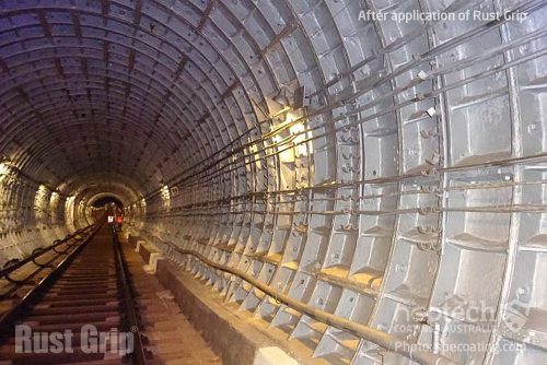 Baku Metro Underground Tunnel with corrosion protection Rust Grip®