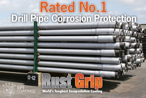 Rust Grip® exclusively on drill pipes for Workstrings International