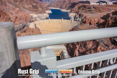 Hoover Dam project for corrosion, protection and cool coating with Super Therm, Rust Grip and Enamo Grip
